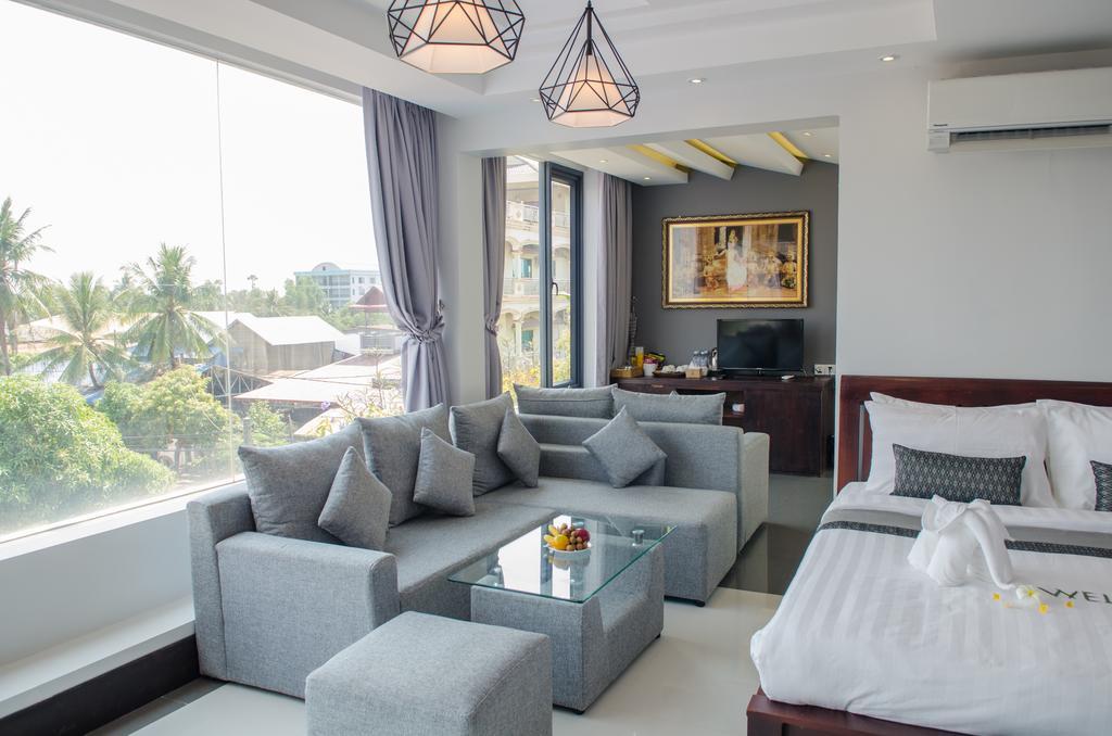 Hotel Five.S Kampot Exteriör bild